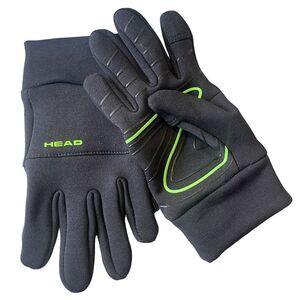 Head Youth Gloves Size Large Touch Screen Sensatec Black & Green Stretch